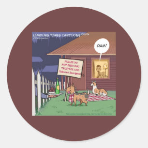 Adesivo Gourmet Cães Engraçados