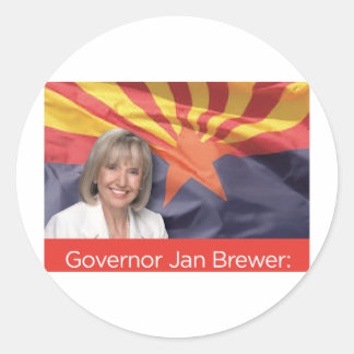 Adesivo Governador Jan Brewer