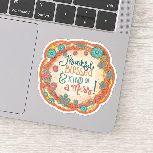 Adesivo Graças, abençoada, uma inspirividade incrivelmente