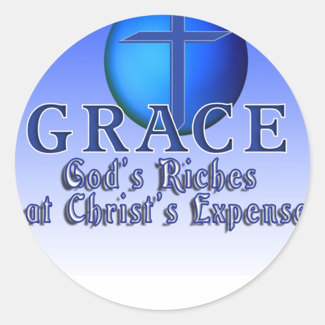 ADESIVO GRACE ACRONYM-GOD'S RICHES A CUSTOS DE CRISTO (Frente)