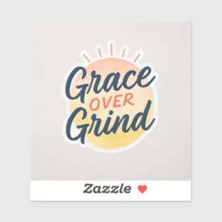 Adesivo Grace Over Grind Faith Sticker | Christian Motivat