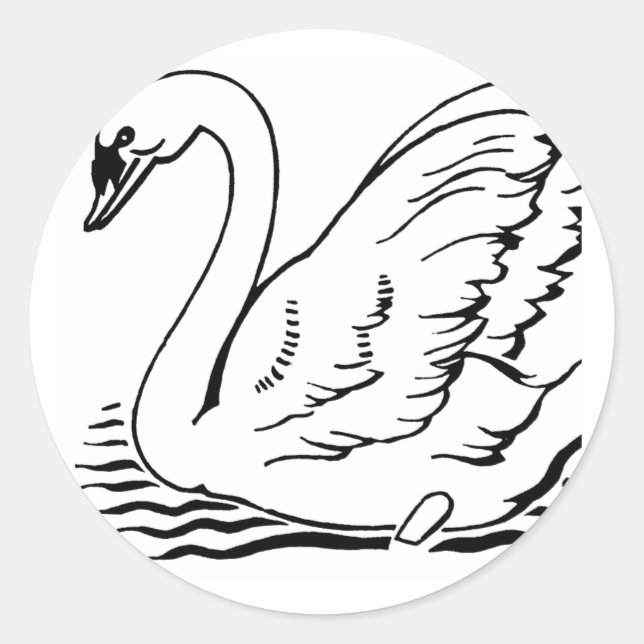 Adesivo Graceful Swan (Frente)