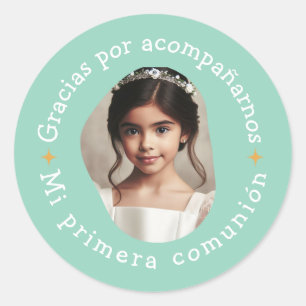 Adesivo Gracias por acompañarnos mi primera comunión