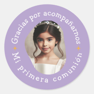 Adesivo Gracias por acompañarnos mi primera comunión