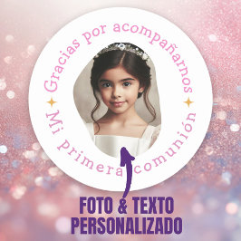 Adesivo Gracias por acompañarnos mi primera comunión