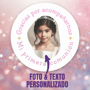 Adesivo Gracias por acompañarnos mi primera comunión
