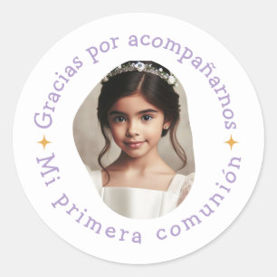 Adesivo Gracias por acompañarnos mi primera comunión