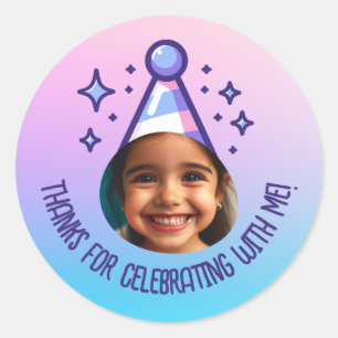 Adesivo Gradação de Pastel do Partido Obrigados de Nascime