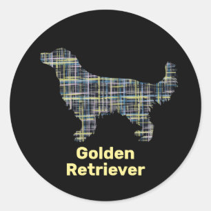 Adesivo Grade Amarela e Negra do ouro Retriever