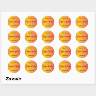 Adesivo Gradient Birthday