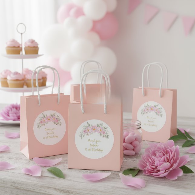 Adesivo gradient party watercolor pink Custom Birthday  (Criador carregado)