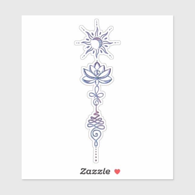 Adesivo Gradient Unalome Group  (Folha)