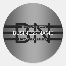 Adesivo Gradiente de Cinzas Moderna e faixas pretas horizo