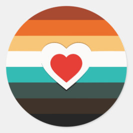 Adesivo Gradiente do Coração