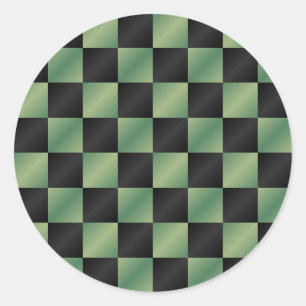 Adesivo Gradiente Preto Verde Azul Moderno Verificado