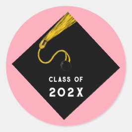 Adesivo Graduação 2025 Rosa