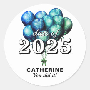 Adesivo Graduação Azul 2025