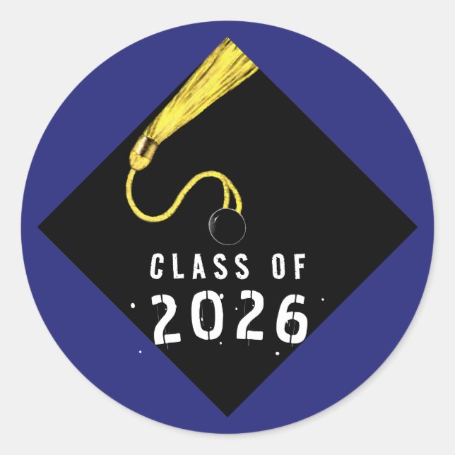 Adesivo Graduação Azul 2026 (Frente)