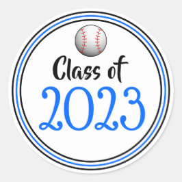 Adesivo Graduação Azul e Preto do Ano de Classe