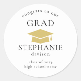 Adesivo Graduação Clássica 2023 do Formando de Graduação d