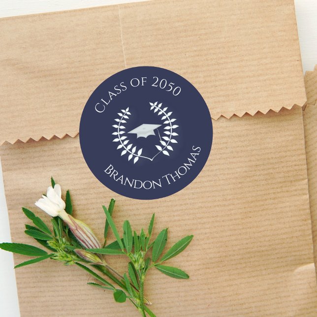 Adesivo Graduação Clássica Marinho Azul (Criador carregado)