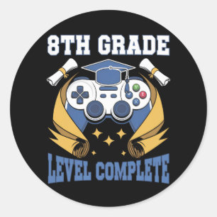 Adesivo Graduação completa de jogos no nível 8