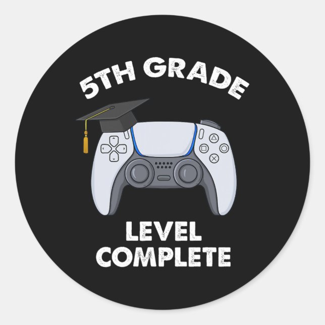 Adesivo Graduação Completa Nível 5 Sch De Gamer Boys (Frente)