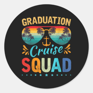 Adesivo Graduação Cruise Squad 2025 Funny Cruising Gradua