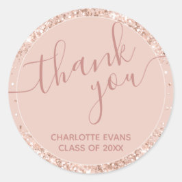 Adesivo Graduação Da Lumineira Rosa Muito Obrigado, Adesiv