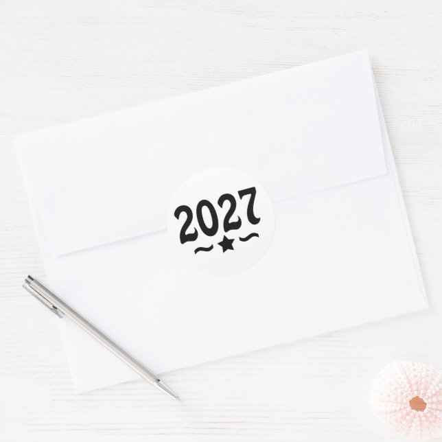 Adesivo Graduação da Turma de 2027 (Envelope)