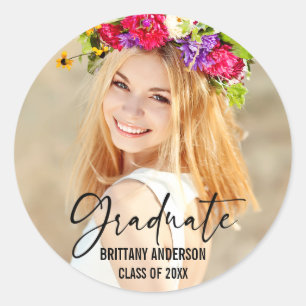 Adesivo Graduação de Caligrafia de Script de Caneta de T