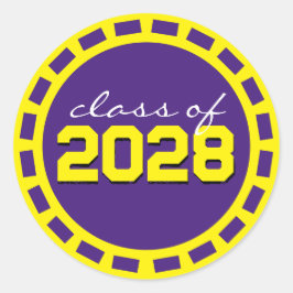 Adesivo Graduação de Faixa de Filme Roxo e Amarelo