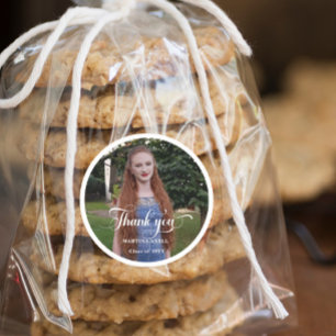 Adesivo Graduação de Fotos Obrigado