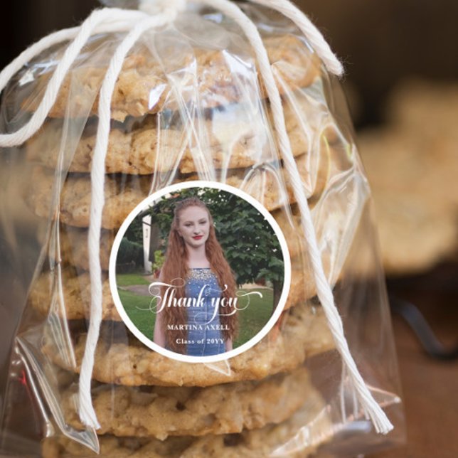 Adesivo Graduação de Fotos Obrigado (Criador carregado)