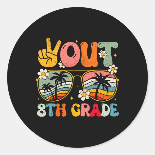 Adesivo Graduação De Graduação Do 8º Ano No Dia Da Escola (Frente)