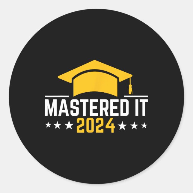 Adesivo Graduação De Graus Mastered It 2024 (Frente)