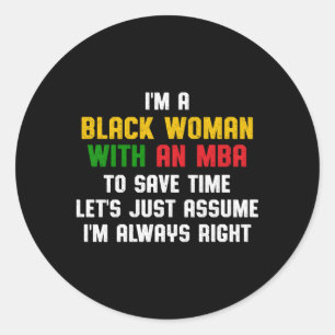 Adesivo Graduação de Mba para Estudantes de Negócios