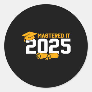 Adesivo Graduação De mestrados Mastered It 2025