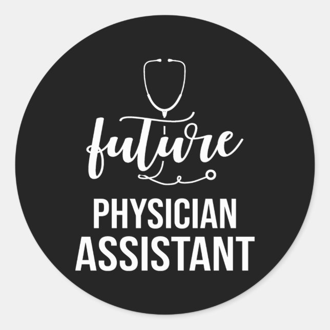 Adesivo Graduação de Pa Assistente Médico Futuro (Frente)