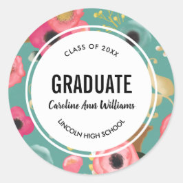 Adesivo Graduação de Padrão Floral Moderno