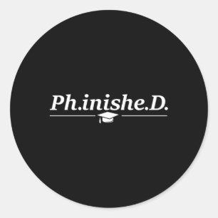 Adesivo Graduação de Pós-Doutorado Fino