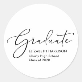 Adesivo Graduação de Script Elegante