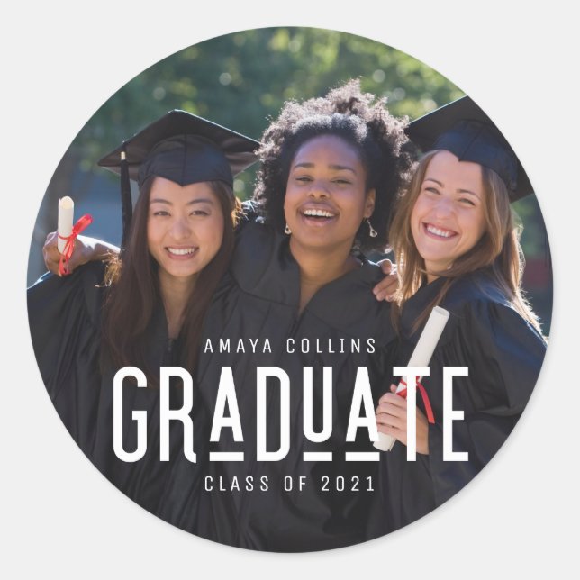 Adesivo Graduação de segundo grau Classe de Foto 2022 (Frente)