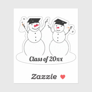 Adesivo Graduação de Snowmen de Formando