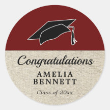 Graduação do Boné de Formandos Vermelhos Russos