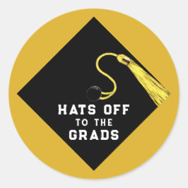 Adesivo Graduação Dourada