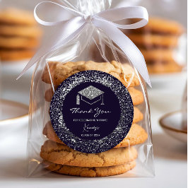 Adesivo Graduação Elegante Obrigado Sticker - Boné pratead