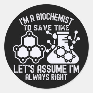 Adesivo Graduação em Bioquímica, Bioquímica Divertida