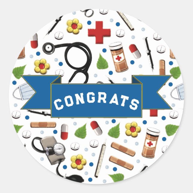 Adesivo Graduação em Enfermagem Escolar (Frente)