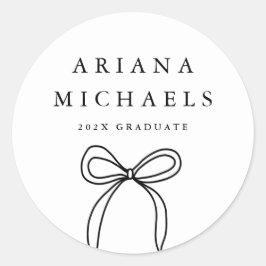 Adesivo Graduação em preto e branco do Arco moderno